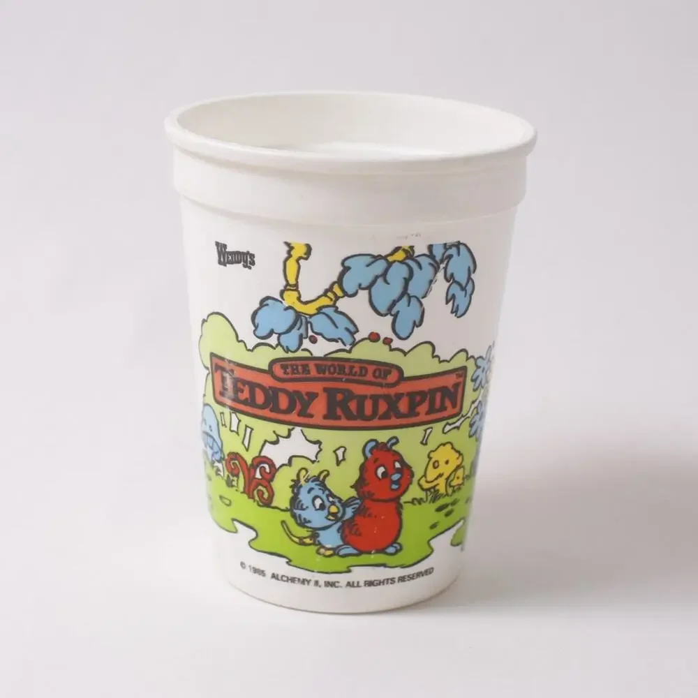 1985 Wendy's Teddy Ruxpin Plastic Cup 4